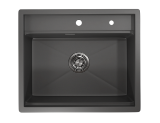 Мойка кухонная Granula 6051, ГРАФИТ МАТОВЫЙ